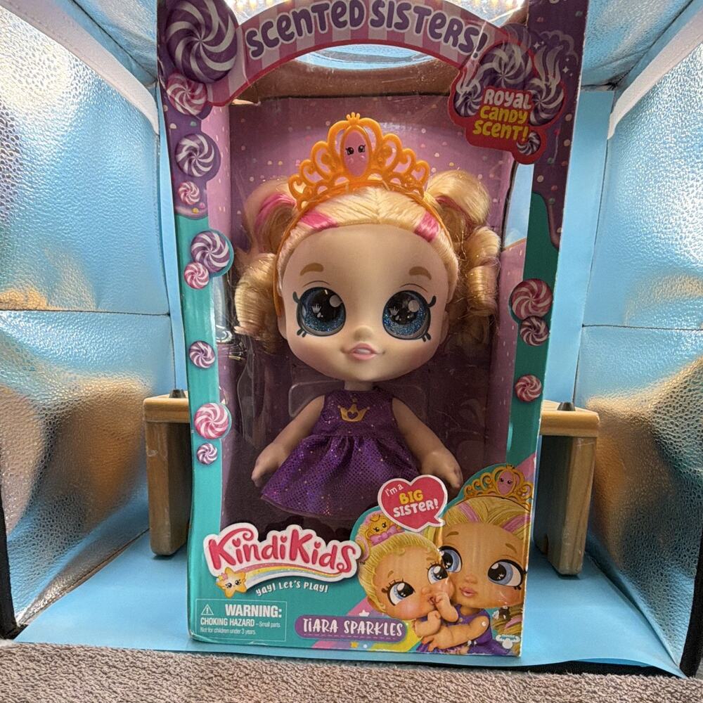 Kindi Kids Scented Sisters Tiara Sparkles 10in Doll, Scented Clothes. New in box - Picture 2 of 7